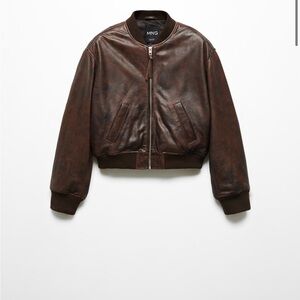 Mango leather jacket